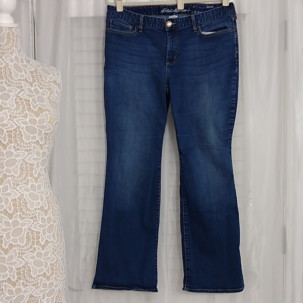Eddie Bauer Curvy Boot Cut Jeans Size S14